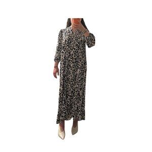 Mango white and black baggy button down dress